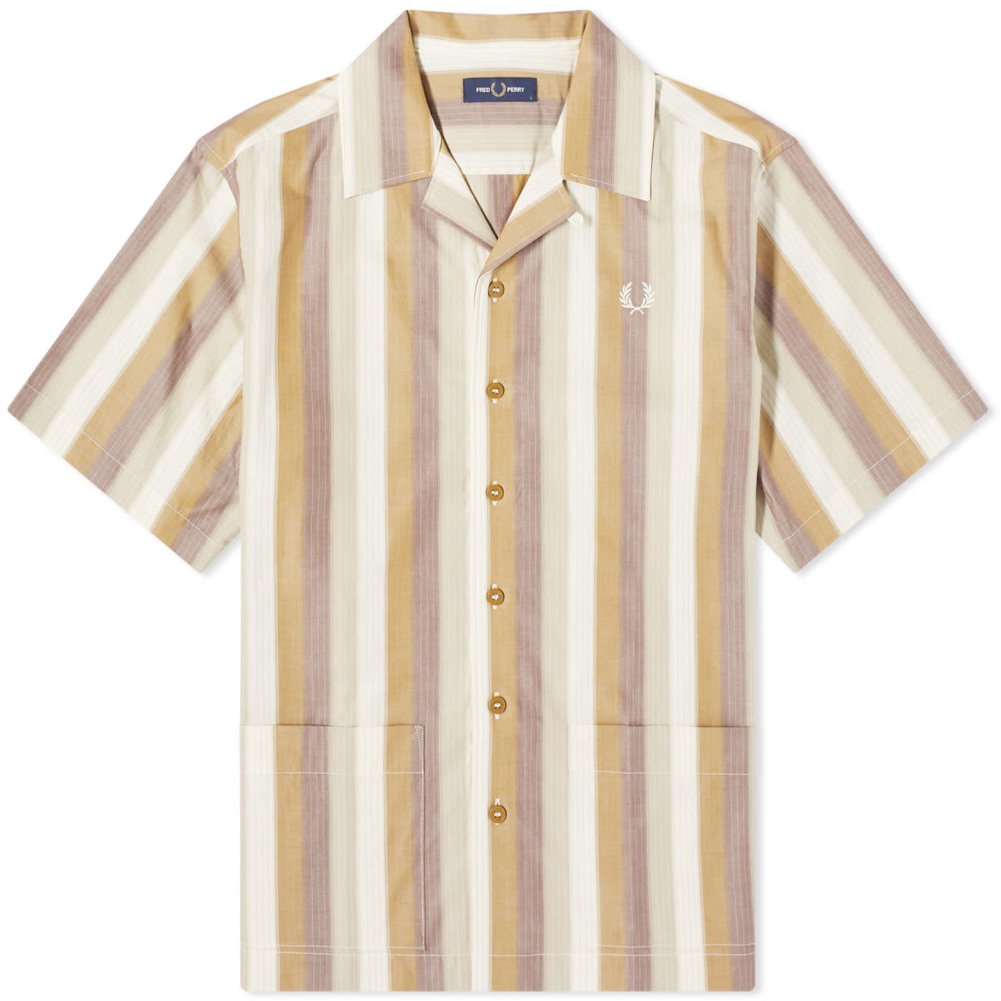 Ombre Stripe Short Sleeve Vacation Shirt