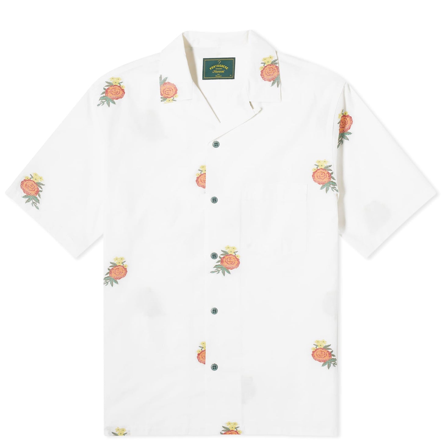 Embroidered Bouquet Vacation Shirt