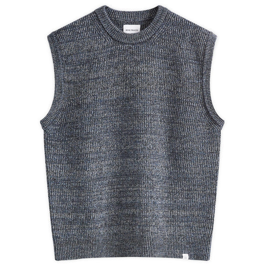 Manfred Wool Cotton Rib Vest
