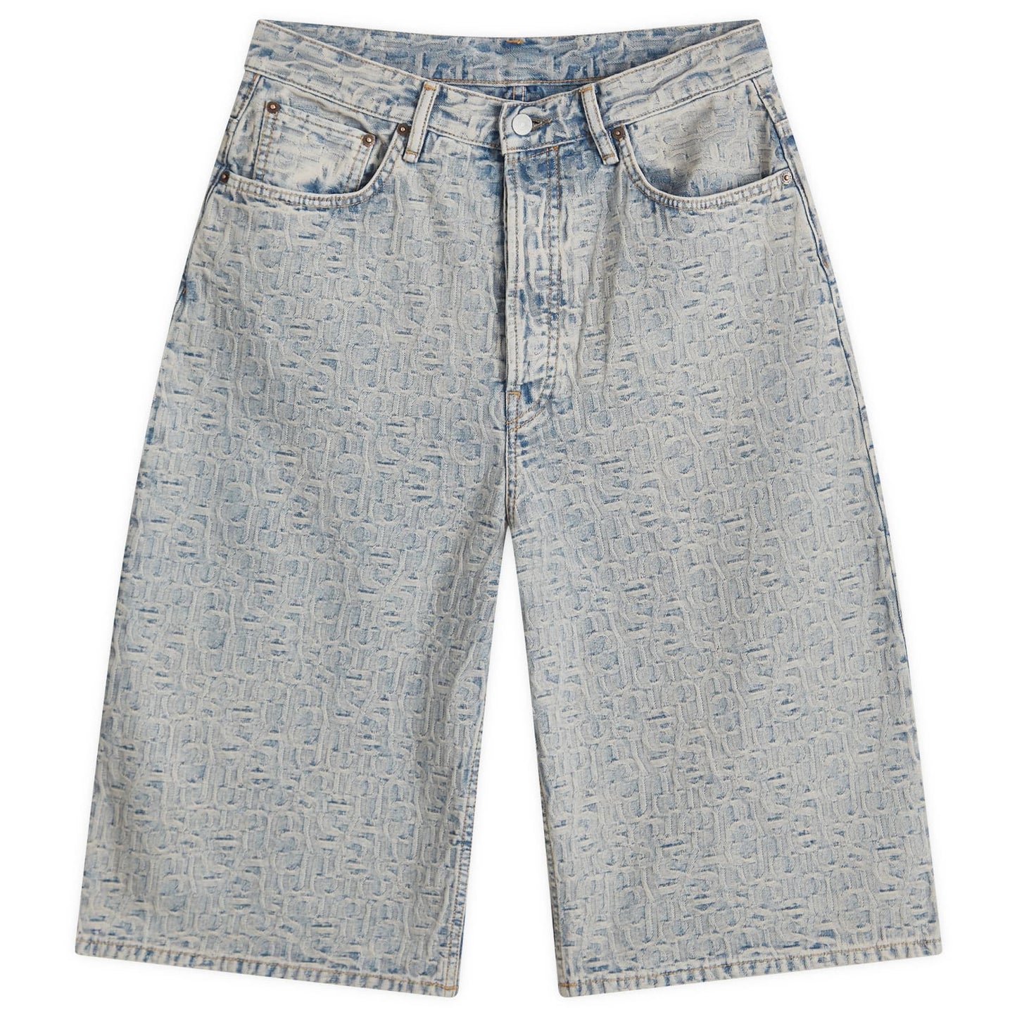 Judda Monogram Denim Shorts