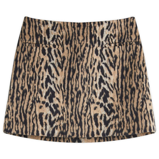 Mariah Leopard Mini Skirt