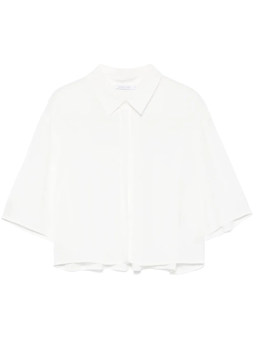 Logo-Plaque Cropped Shirt