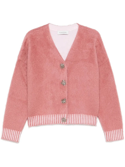 Brushed-Effect Cardigan