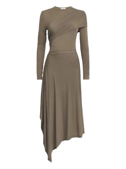 Gathered Midi Dress