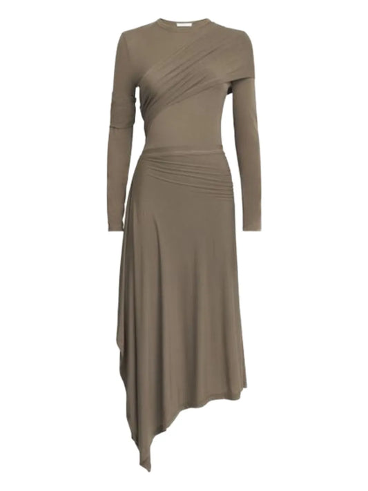 Gathered Midi Dress