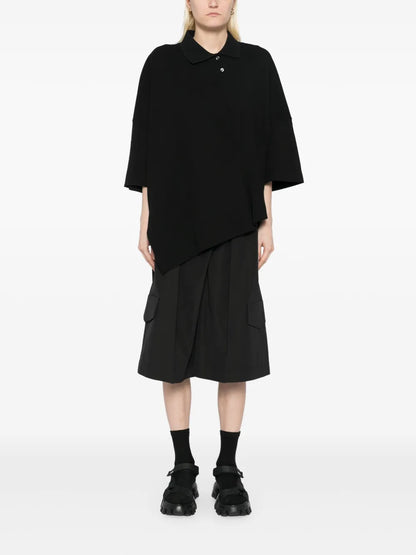 Asymmetric Polo Top