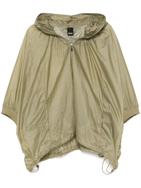 Hooded Zipped Cape