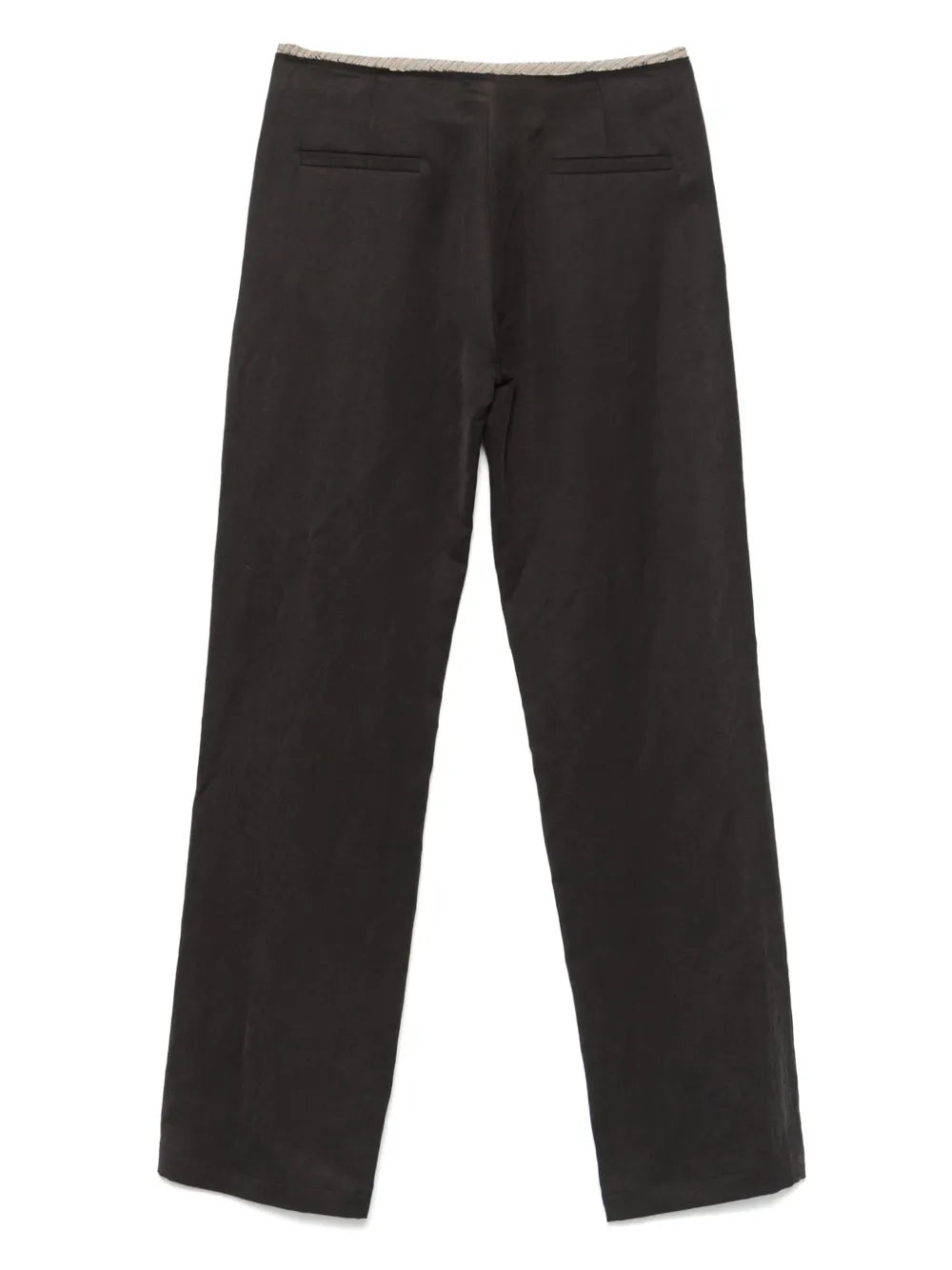 Frayed-Detailed Trousers