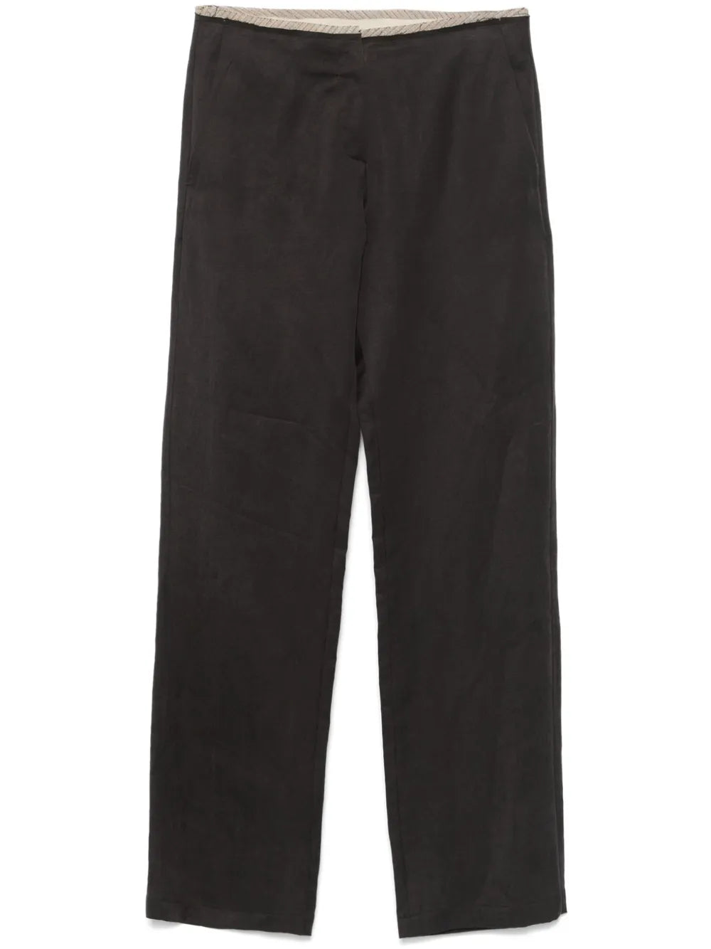 Frayed-Detailed Trousers