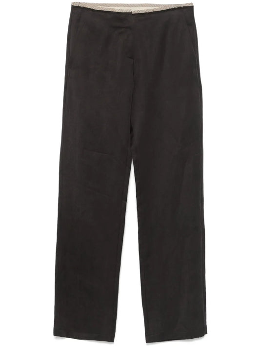 Frayed-Detailed Trousers
