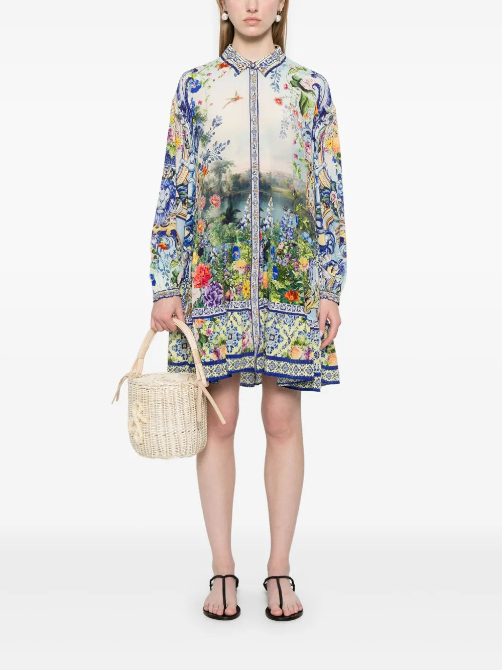 Printed Mini Dress
