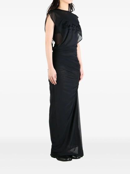 Slogan-Flocked Dress