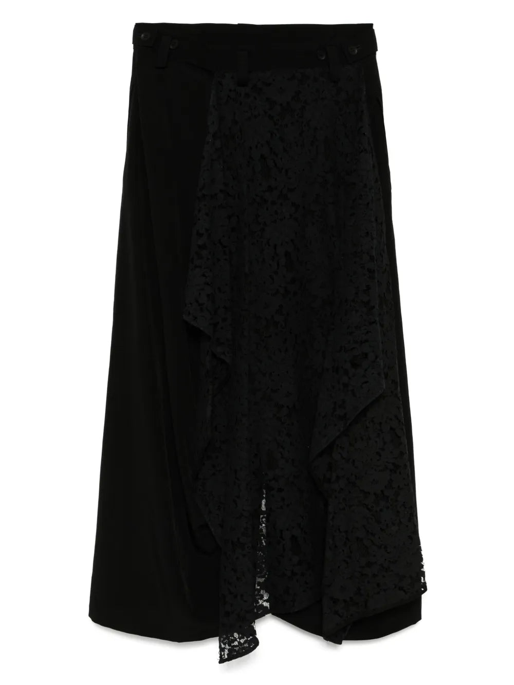 De Chine Backside Draped Trousers