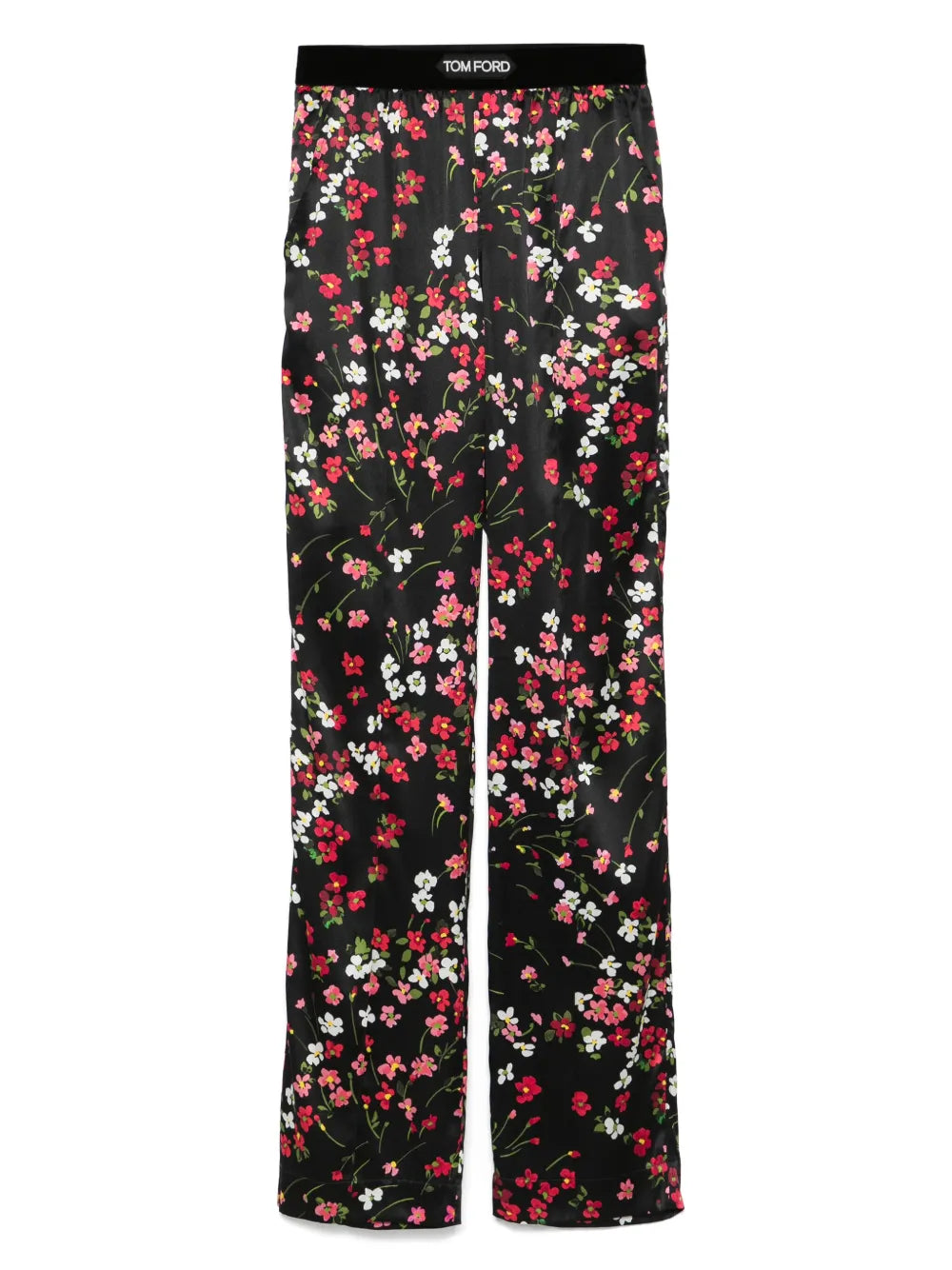 Floral-Print Trousers