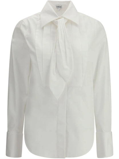 Pleated-Front Shirt