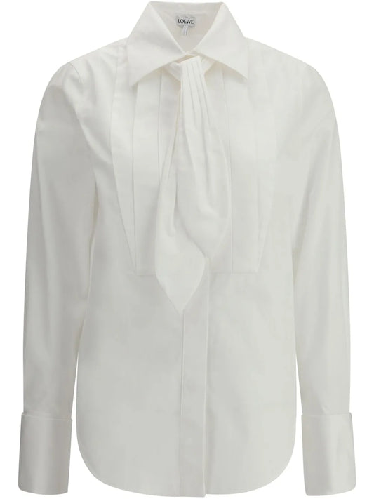 Pleated-Front Shirt