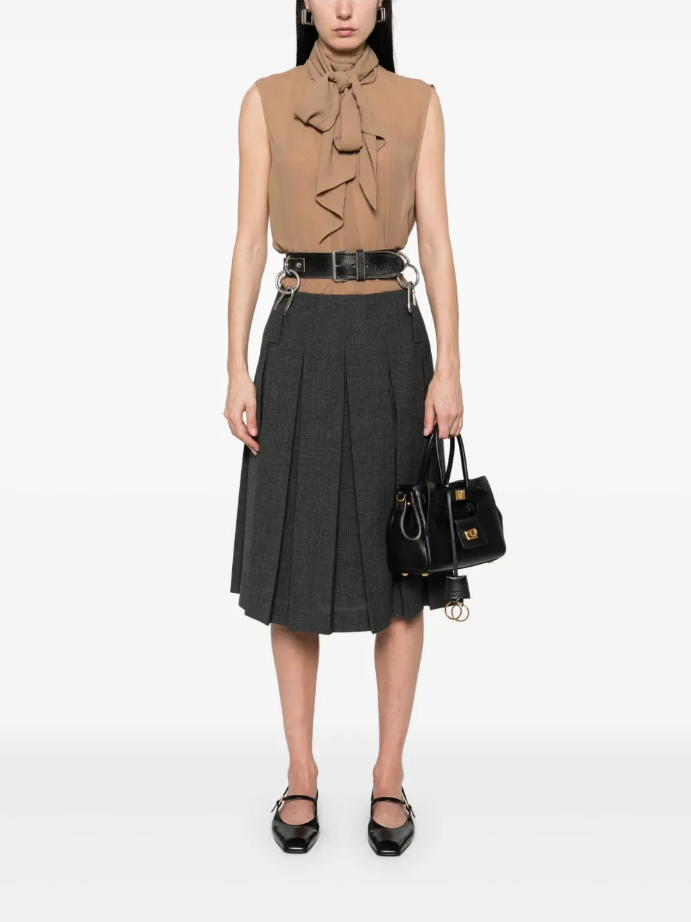 Pleated Mini Skirt