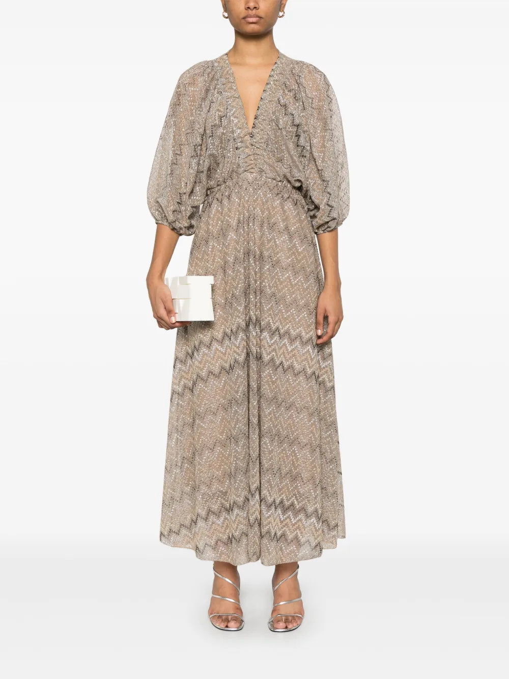 Lurex Midi Dress
