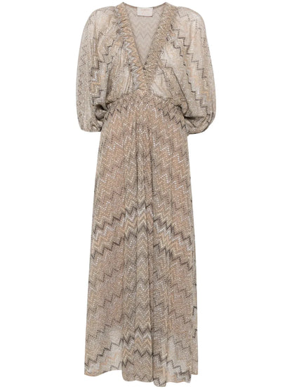 Lurex Midi Dress