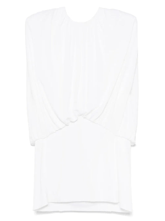 Gathered-Detailed Mini Dress