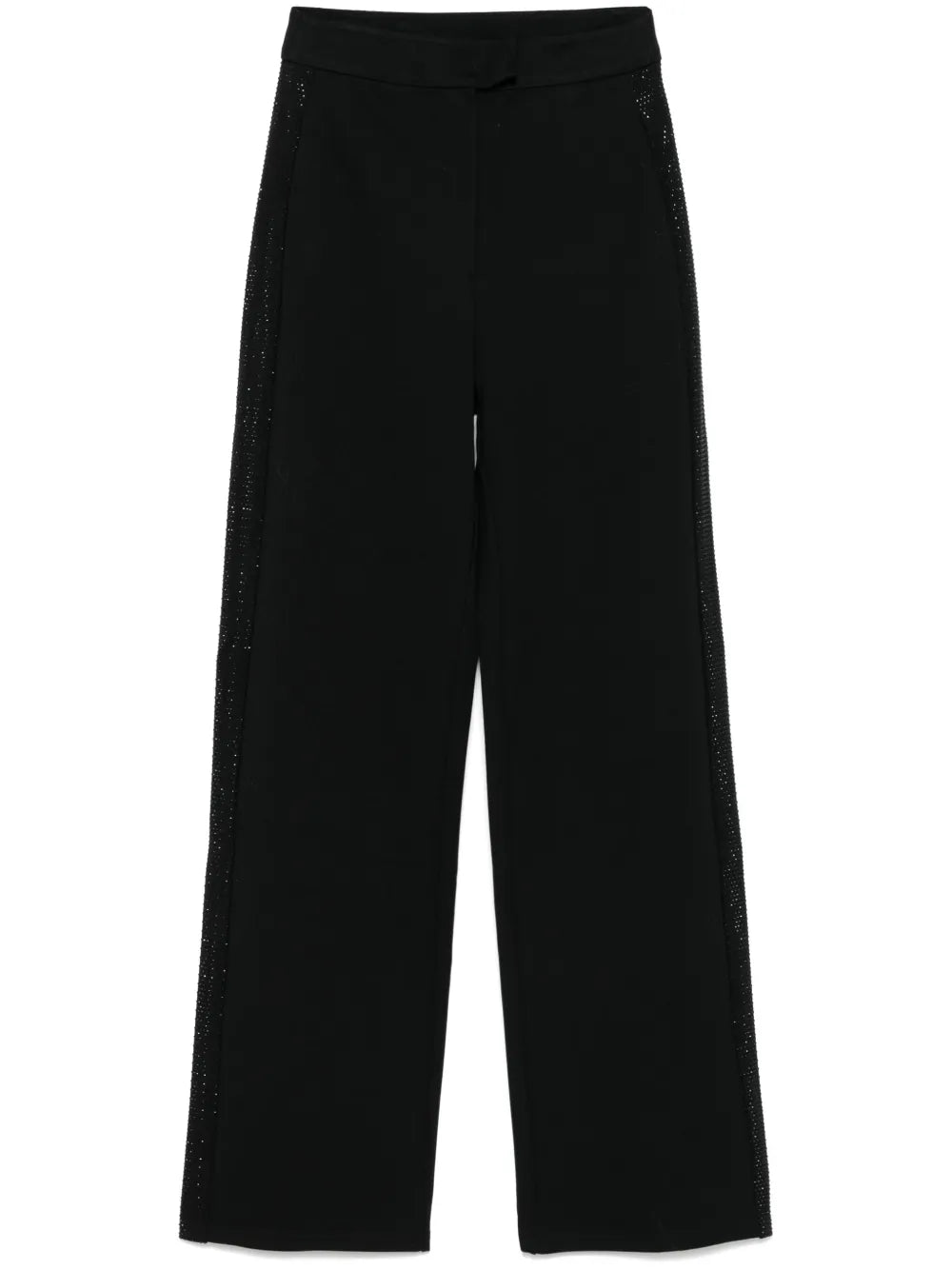 Rhinestone-Embellished Trousers