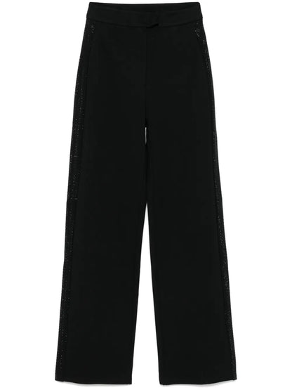 Rhinestone-Embellished Trousers