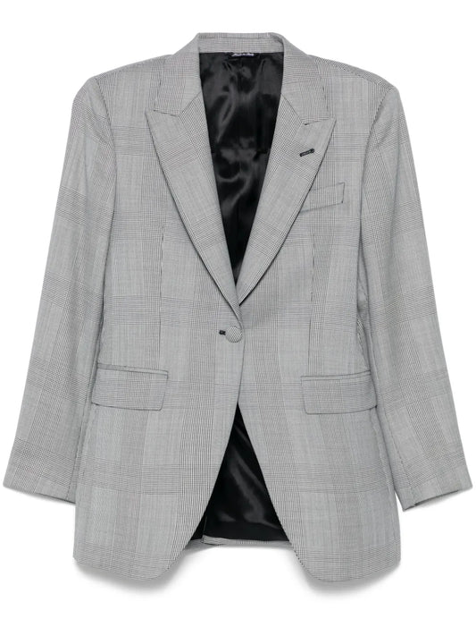 Prince Of Wales-Pattern Blazer