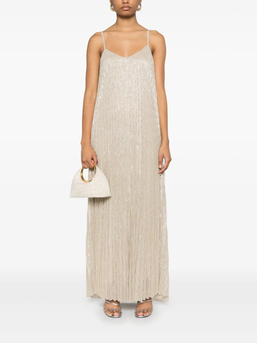 Pleated Midi Dress