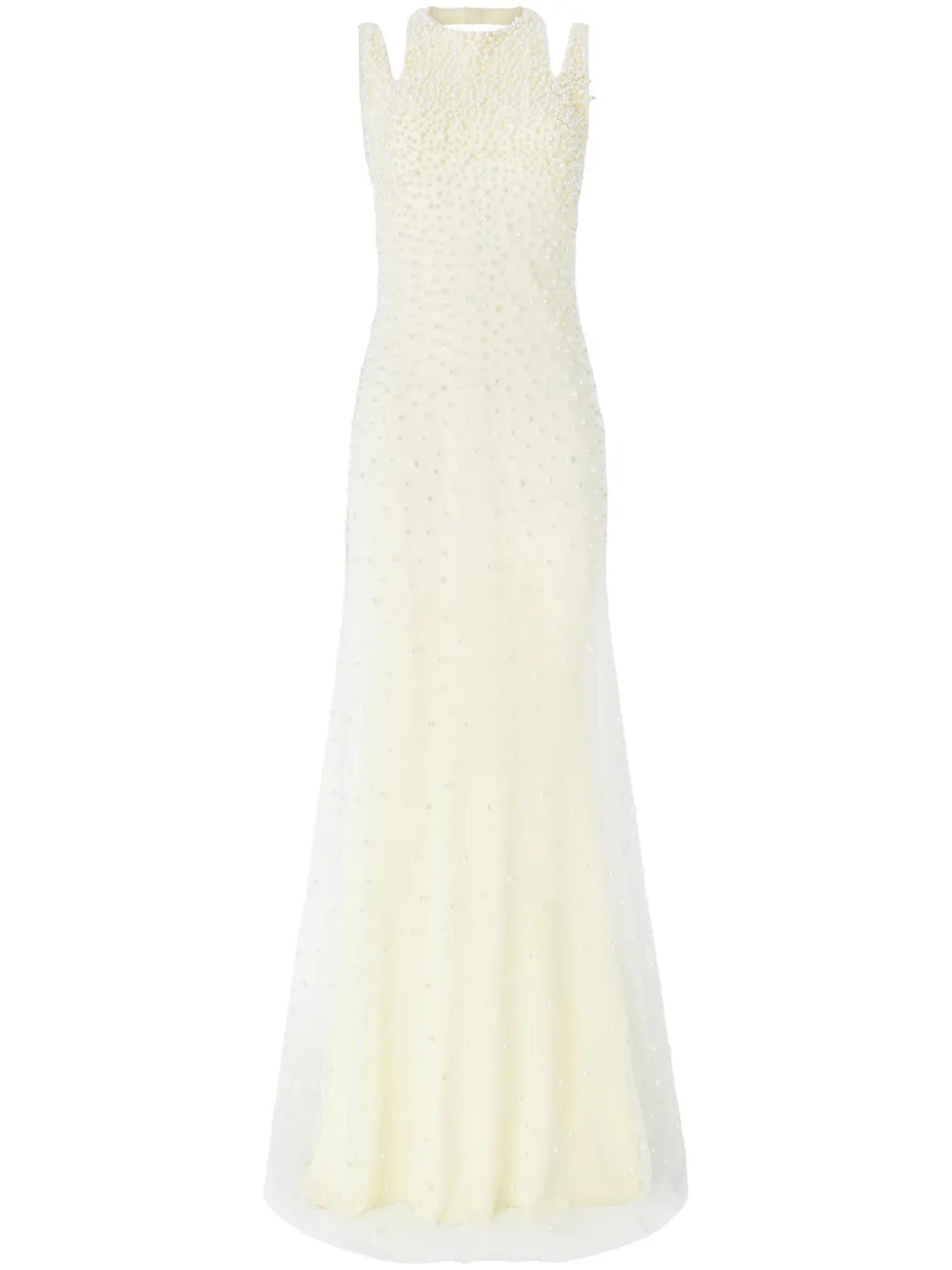 Pearl-Embellished Maxi Dress