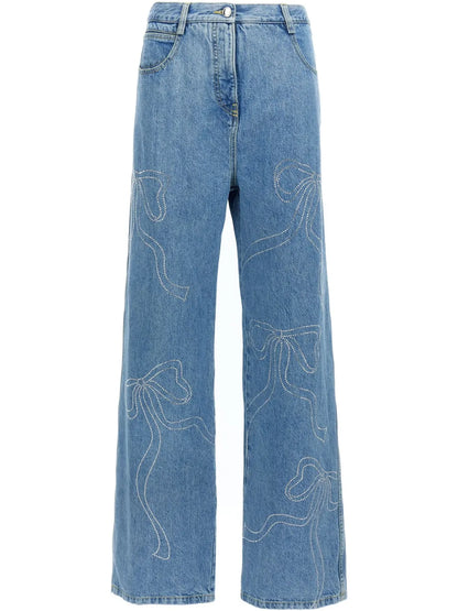 Crystal-Embellished Jeans