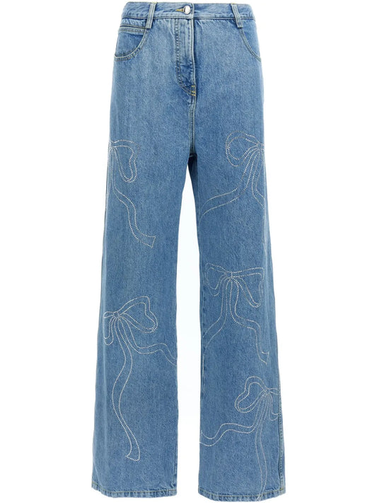 Crystal-Embellished Jeans