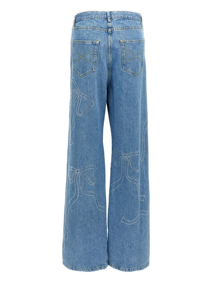 Crystal-Embellished Jeans
