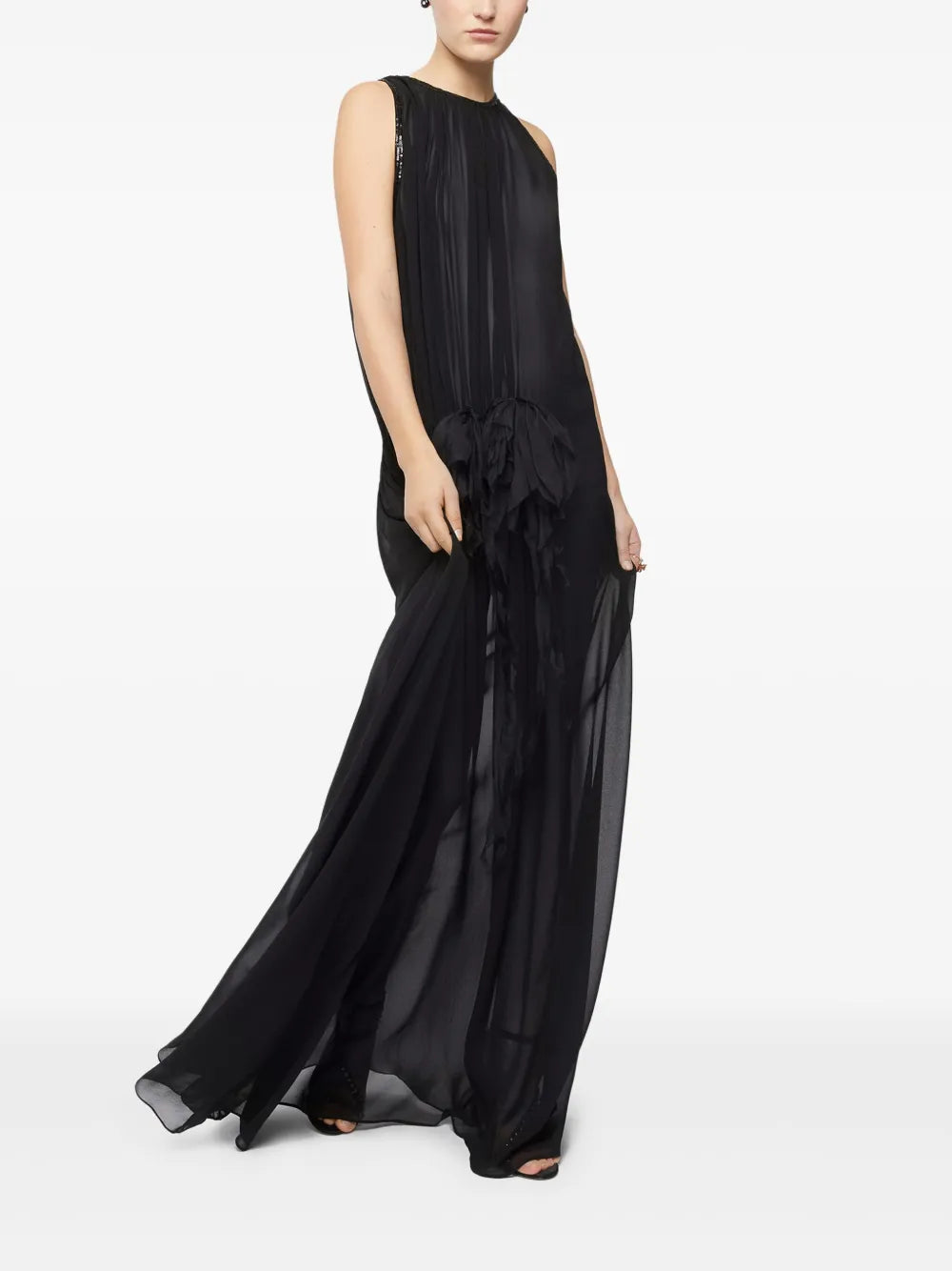 Semi-Sheer Maxi Dress