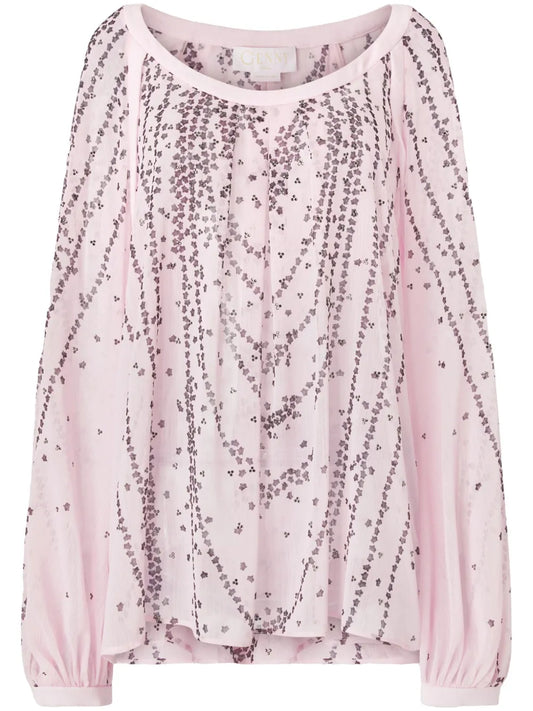 Rhinestone-Embellished Blouse