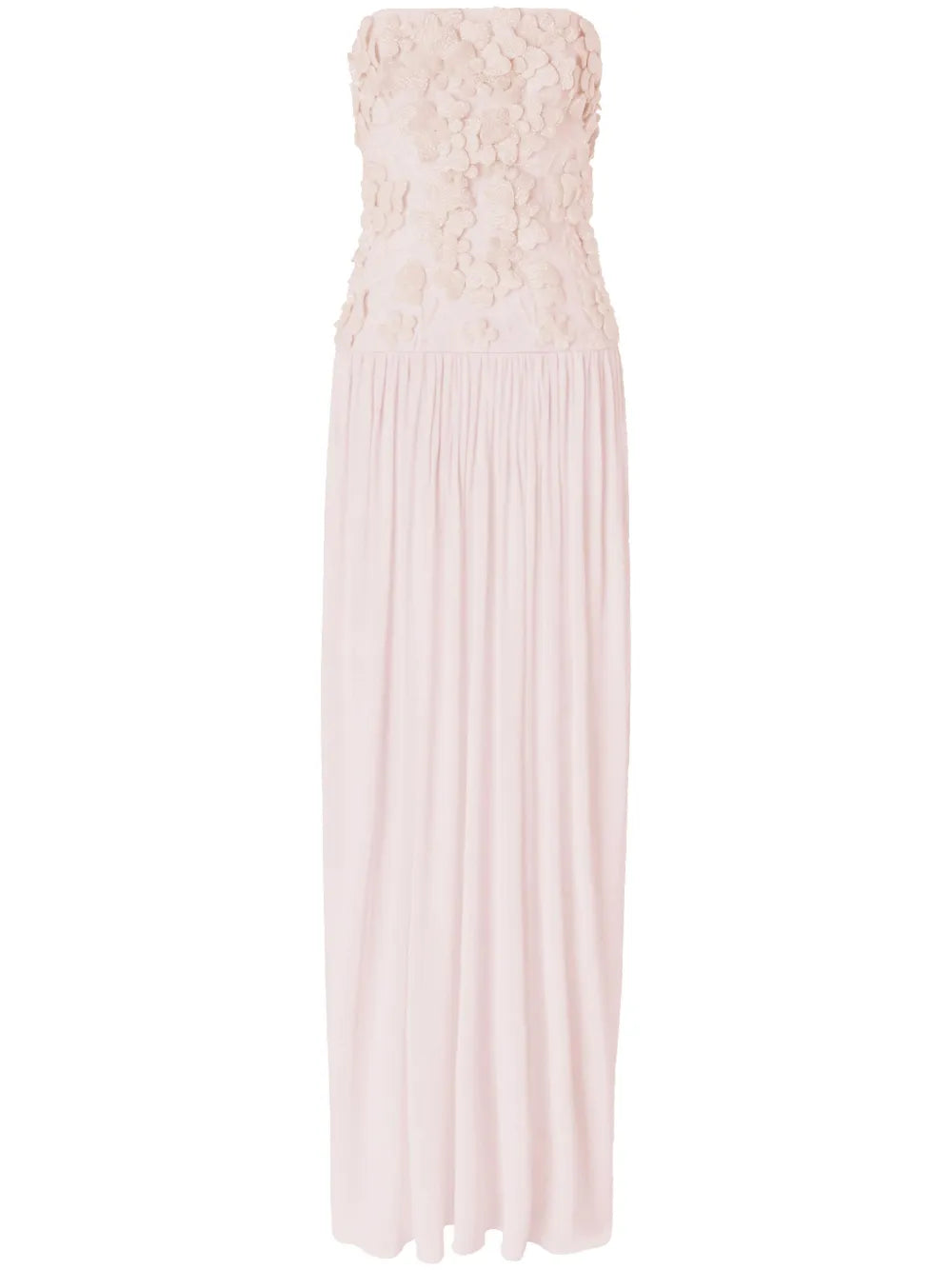 Floral-Appliqué Maxi Dress