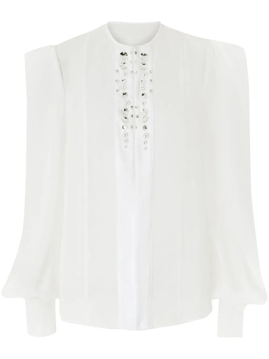 Bead-Embellished Blouse