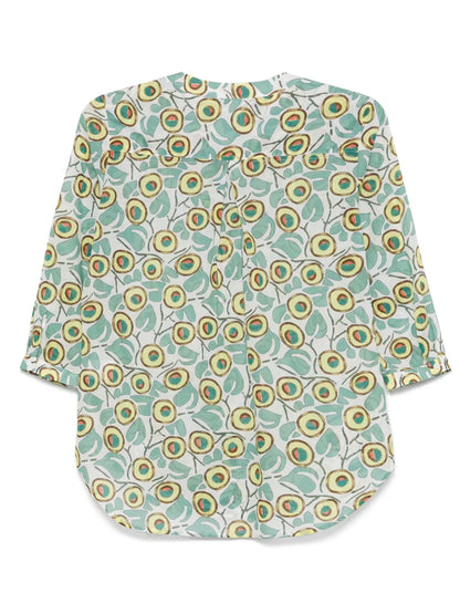 Abstract-Print Blouse