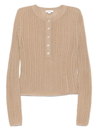 Waffle-Knit Polo Top