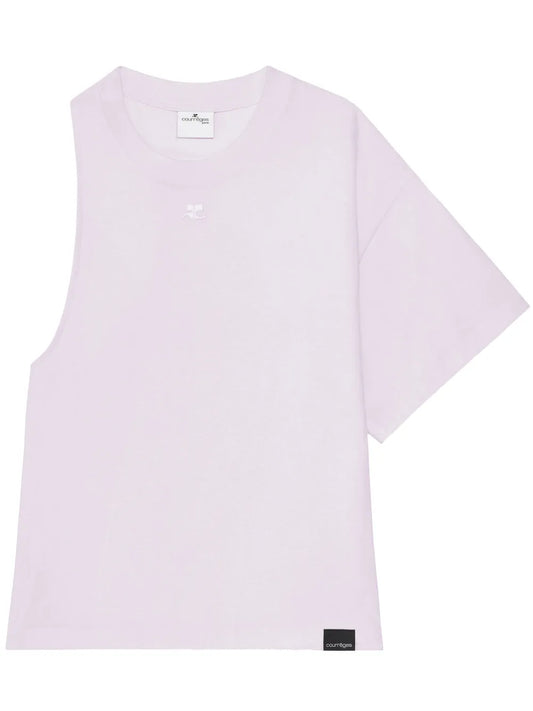 One-Sleeve Scuba-Jersey T-Shirt