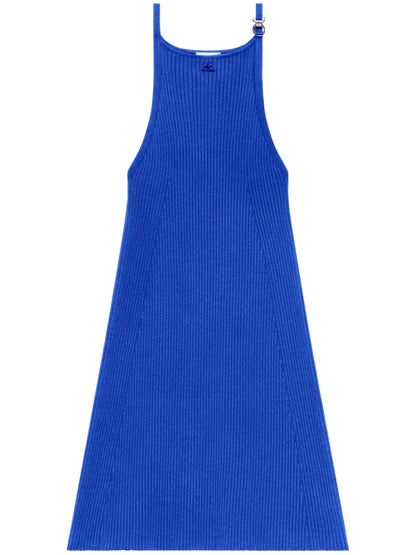 Logo-Embroidered Mini Dress