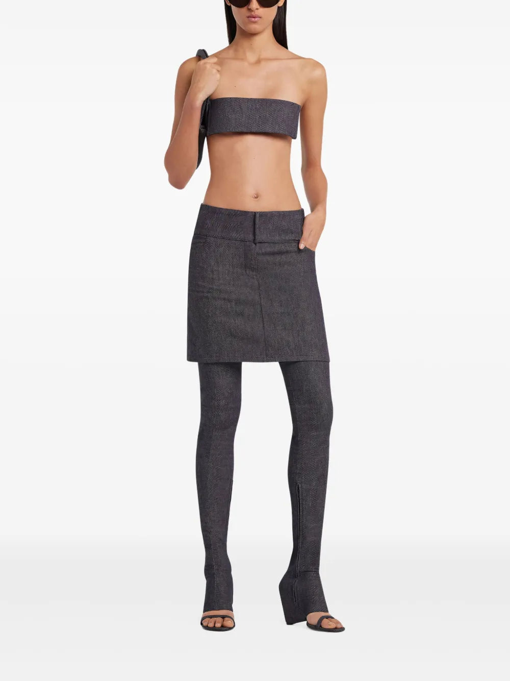 Belted Mini Skirt