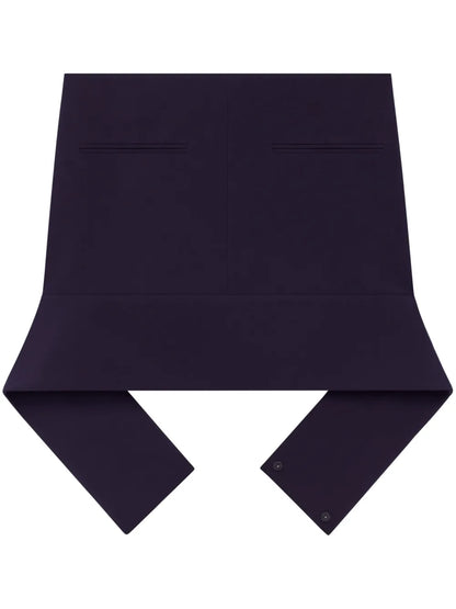 Reversed Belt Mini Skirt
