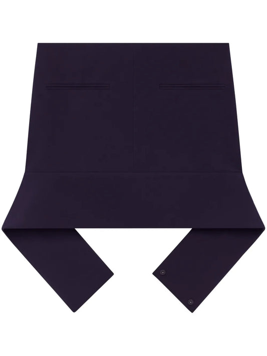 Reversed Belt Mini Skirt