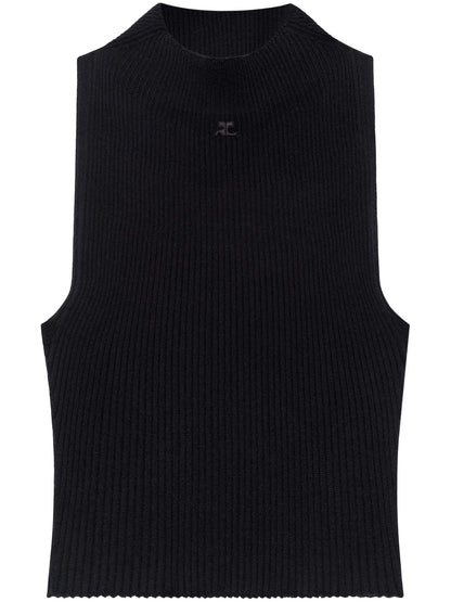 Cropped Ribbed Tank Top
