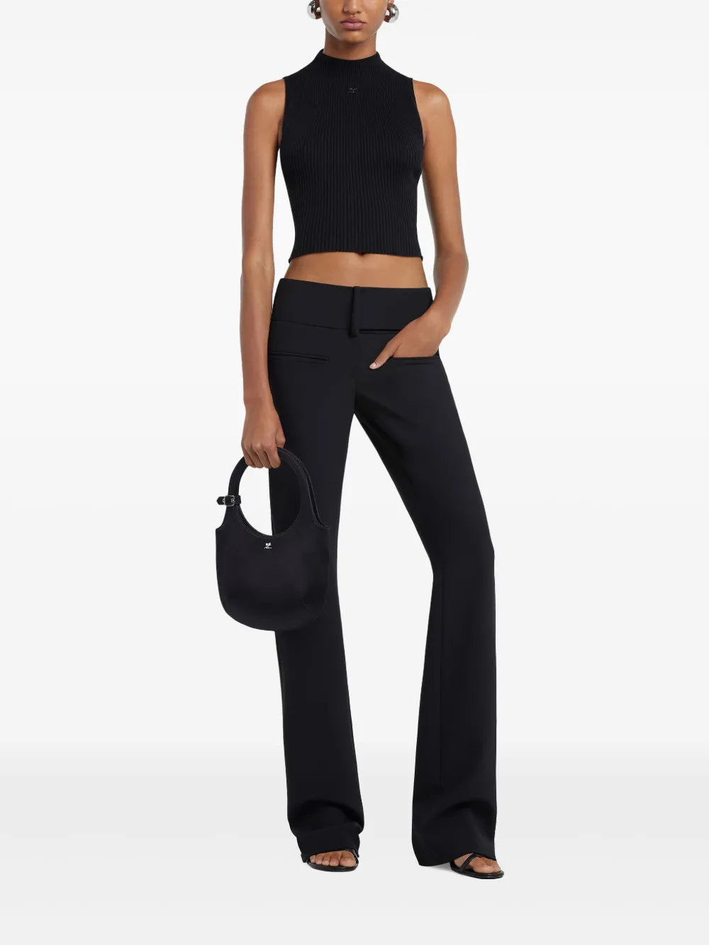 Cropped Ribbed Tank Top