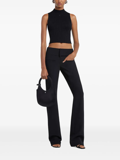 Cropped Ribbed Tank Top