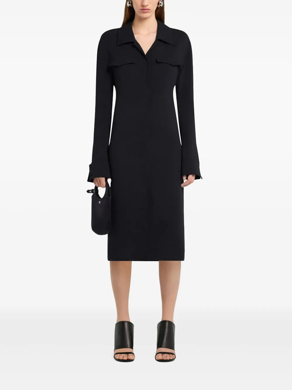 Two-Pocket Midi Dress