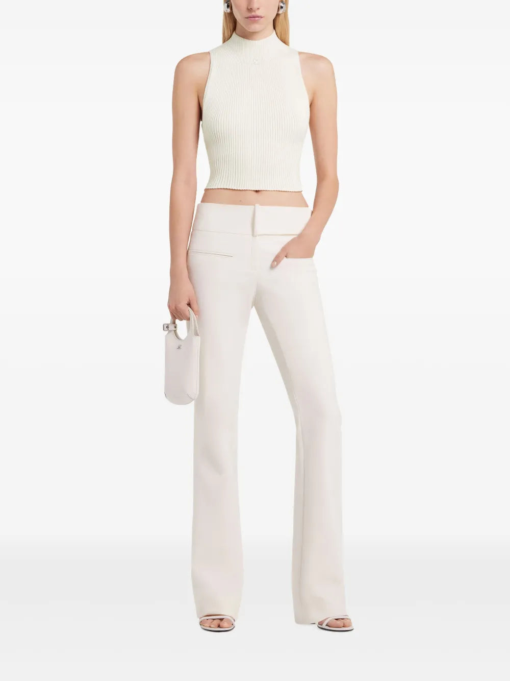 Cropped Ribbed Tank Top