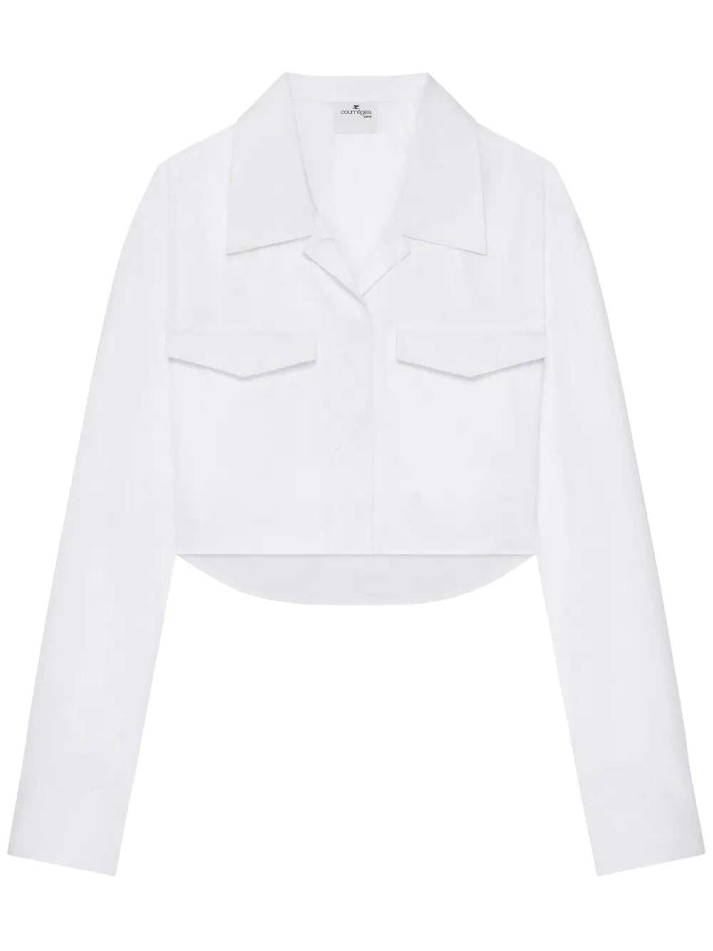 Cropped Poplin Shirt