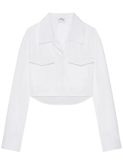 Cropped Poplin Shirt